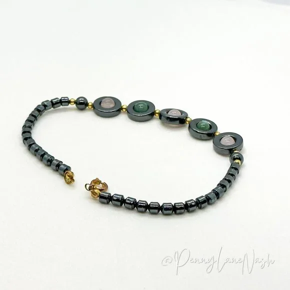 Vintage Mini Beads with 5 Halo Beads Bracelet - Picture 3 of 4